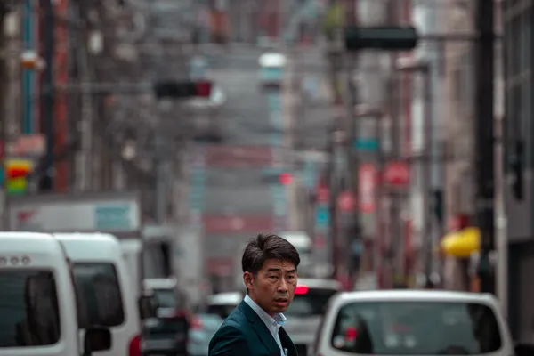 Businessman Street Crossing 1
