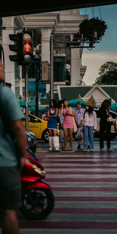 Busy Pedestrian Crossing 1