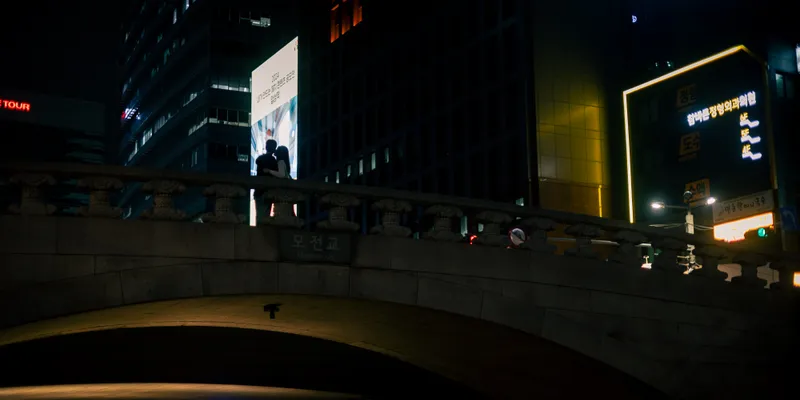 Cheonggyecheon Bridge Night 1