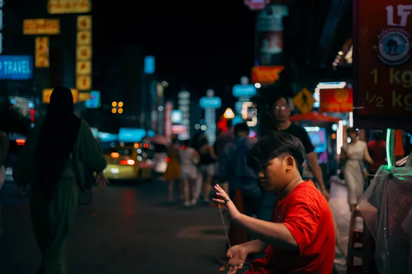 Chinatown Boy Neon Lights 1