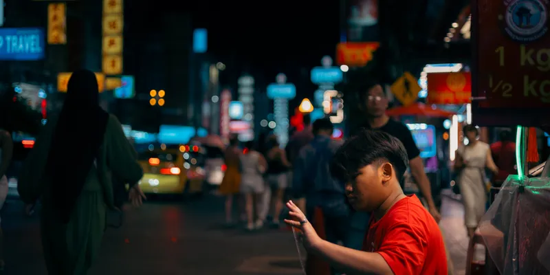 Chinatown Boy Neon Lights 1