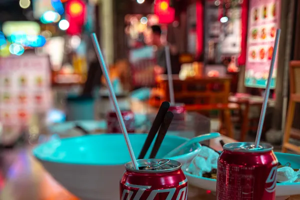 Coke Cans Neon Bar 1