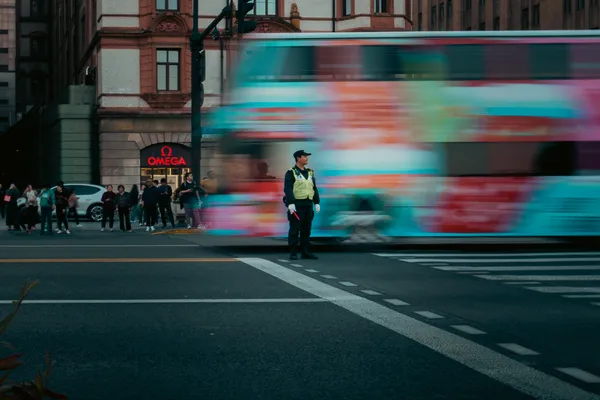 Colorful Bus Motion 1