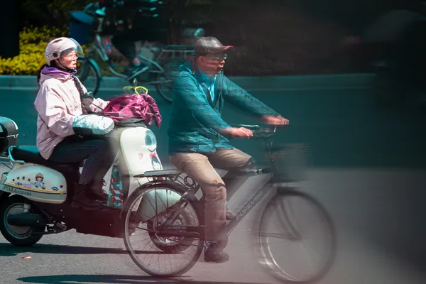 Cyclists Motion Blur 1