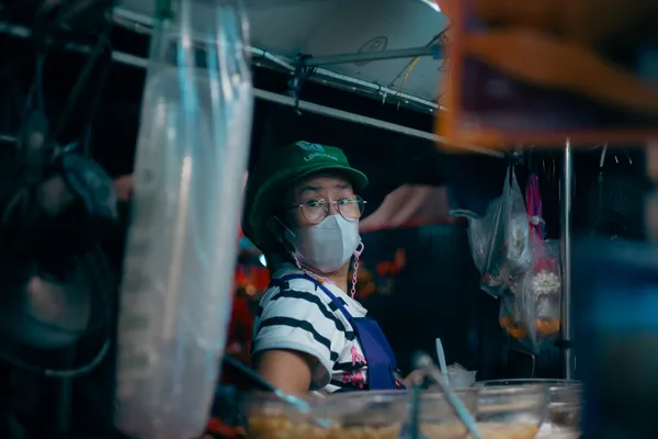 Food Stall Worker Closeup 1