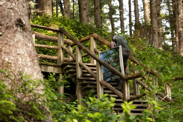 Forest Wooden Stairs 1