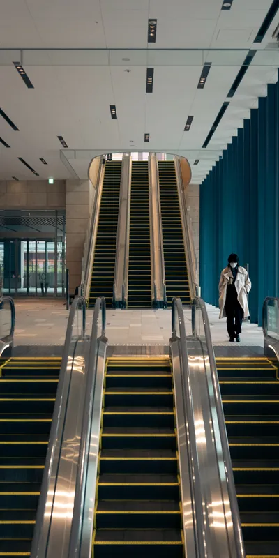 Mall Escalator Blue 1