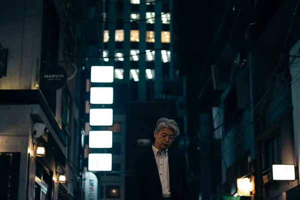 Man Alone Night Street 1