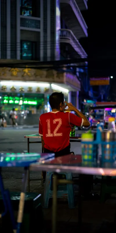 Man Alone Outdoor Table 1