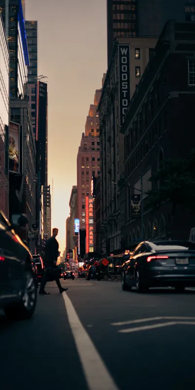 Manhattan Street Golden Hour 1