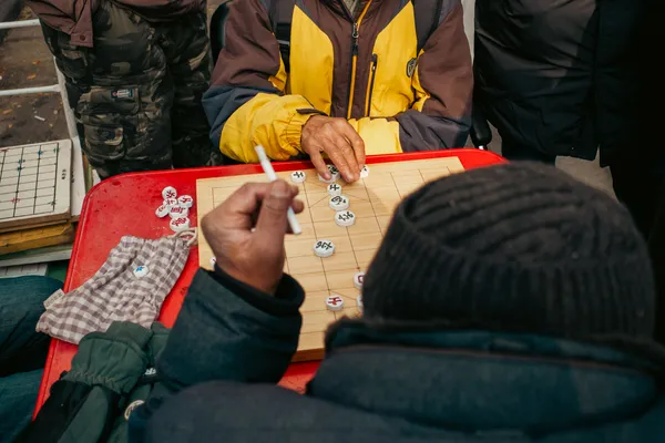 Men Playing Janggi 1