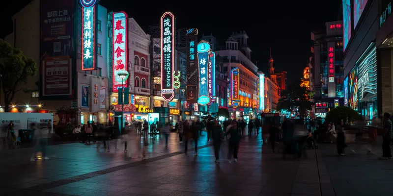 Nanjing Road Neon Night 1