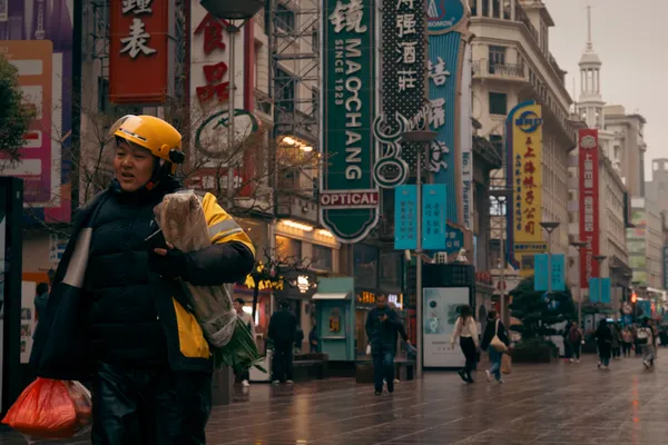 Nanjing Road Rain 1