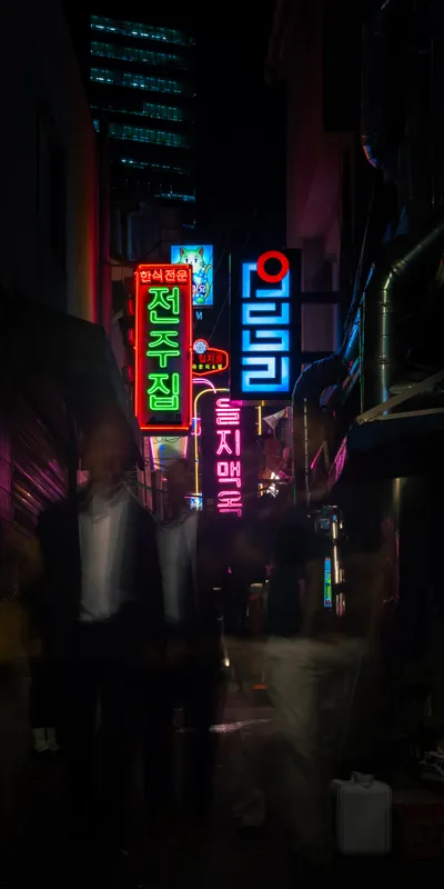 Neon Alley Night 1