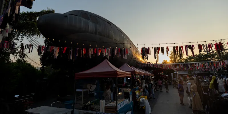 Outdoor Market Dome Dusk 1
