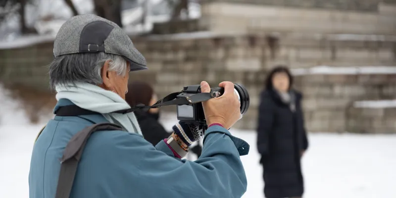 Photographer In Snow 1