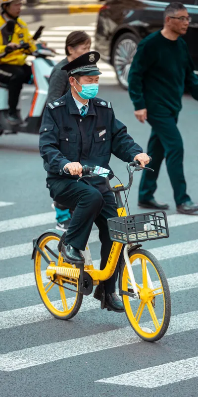 Police Bike Crosswalk 1