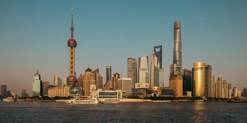 Pudong Skyline Golden 1