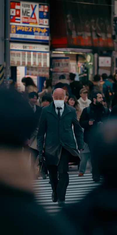 Salaryman Crowd Crossing 1