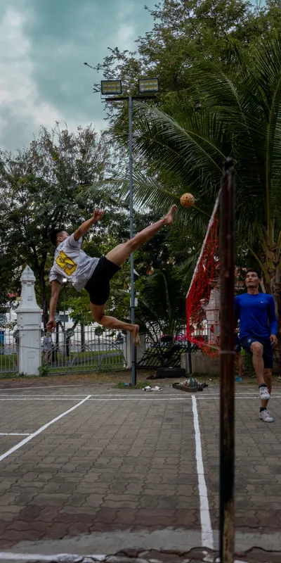 Sepak Takraw Aerial Kick 1