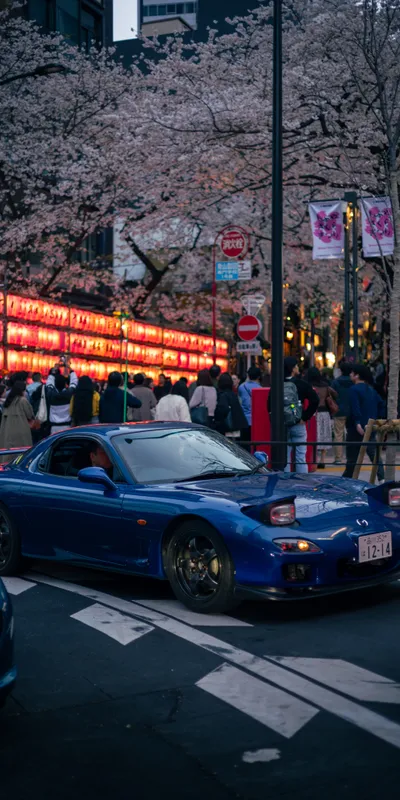 Sports Car Cherry Night 1