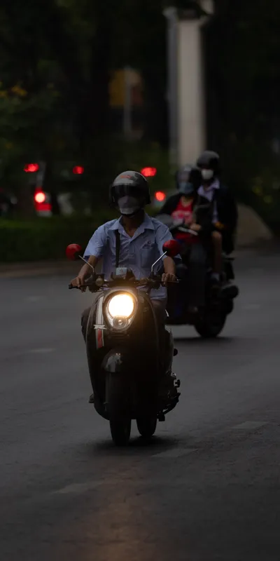 Street Motorcycles Dusk 1