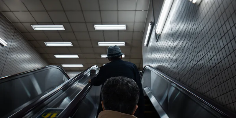 Subway Escalator Descent 1