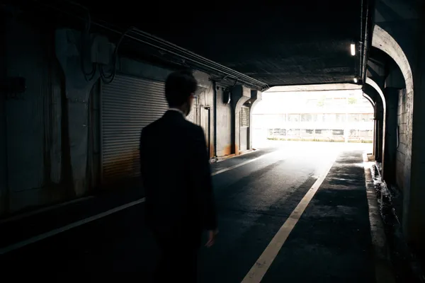 Underpass Tunnel Silhouette 1