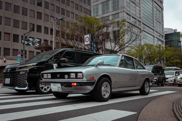 Vintage Car Crossing 1